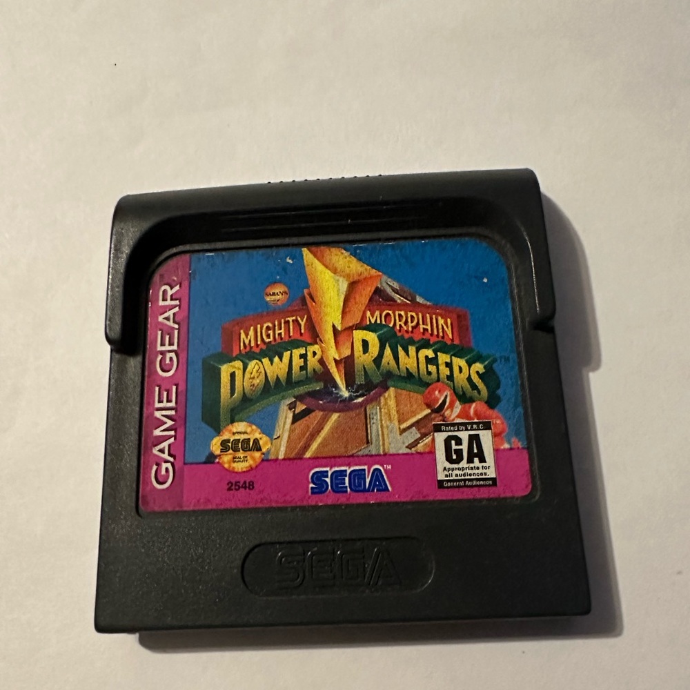 SEGA Game Gear Mighty Morphin Power Rangers Cartridge